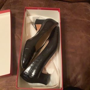 Salvatore Ferragamo black heel. Size 6.5